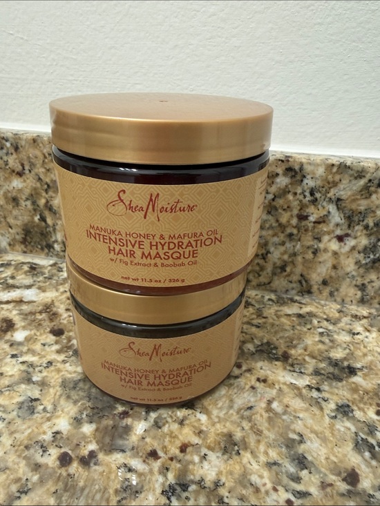 Shea Moisture Other - NWT 2 Shea Moisture Intensive Hydration Hair Masque - Manuka Honey Mafura oil